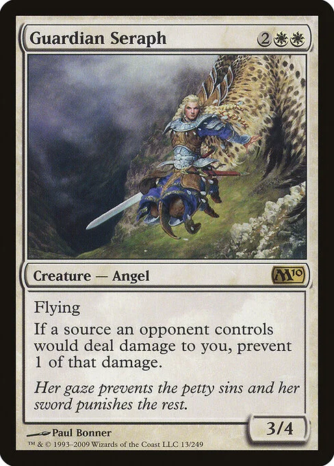 Guardian Seraph, carta Magic di tipo Creature — Angel illustrata da Paul Bonner