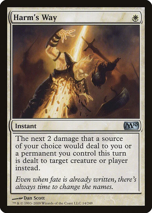 Harm's Way, carta Magic di tipo Instant illustrata da Dan Murayama Scott