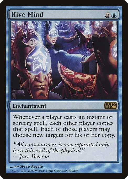 Hive Mind, carta Magic di tipo Enchantment illustrata da Steve Argyle