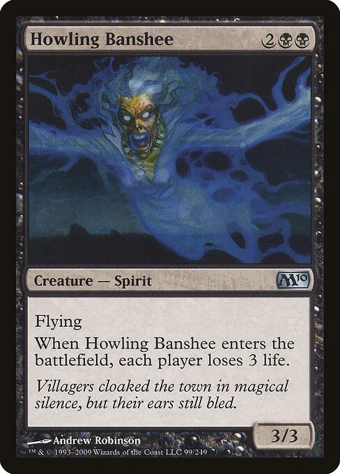 Howling Banshee, carta Magic di tipo Creature — Spirit illustrata da Andrew Robinson
