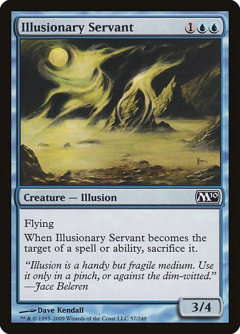 Illusionary Servant, carta Magic di tipo Creature — Illusion illustrata da Dave Kendall