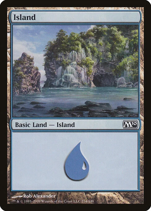 Island, carta Magic di tipo Basic Land — Island illustrata da Rob Alexander