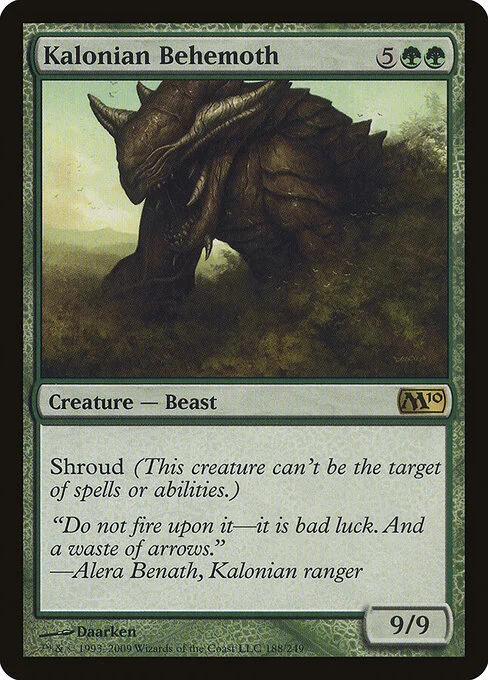 Kalonian Behemoth, carta Magic di tipo Creature — Beast illustrata da Daarken