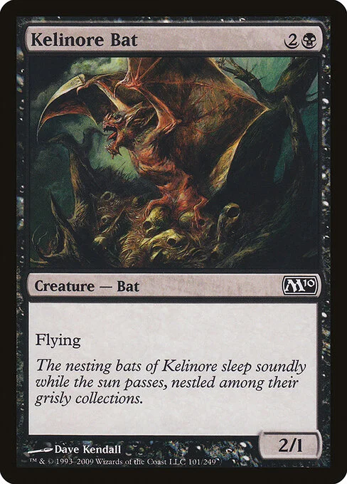 Kelinore Bat, carta Magic di tipo Creature — Bat illustrata da Dave Kendall