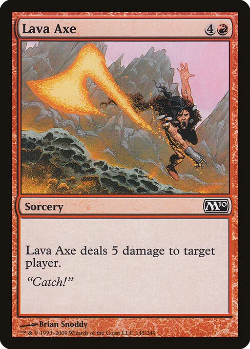 Lava Axe, carta Magic di tipo Sorcery illustrata da Brian Snõddy