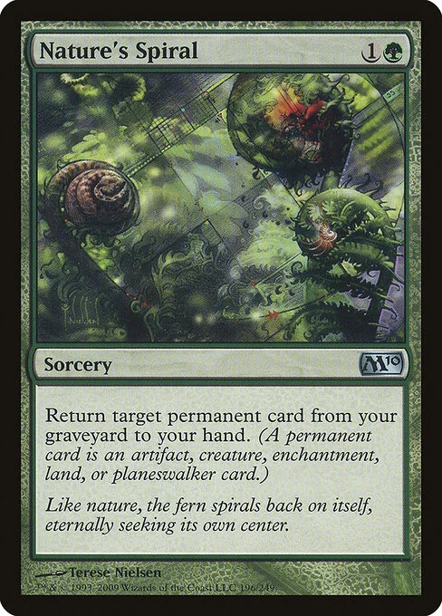 Nature's Spiral, carta Magic di tipo Sorcery illustrata da Terese Nielsen