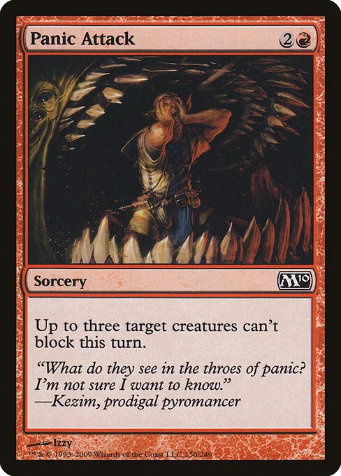 Panic Attack, carta Magic di tipo Sorcery illustrata da Izzy
