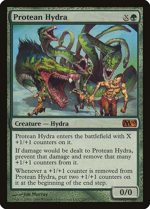 Protean Hydra, carta Magic di tipo Creature — Hydra illustrata da Jim Murray