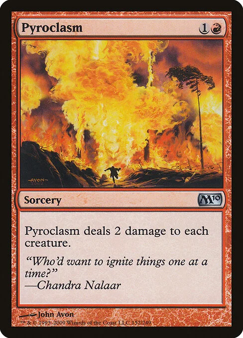 Pyroclasm, carta Magic di tipo Sorcery illustrata da John Avon