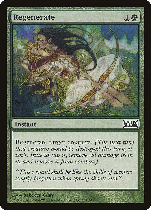 Regenerate, carta Magic di tipo Instant illustrata da Rebecca Guay