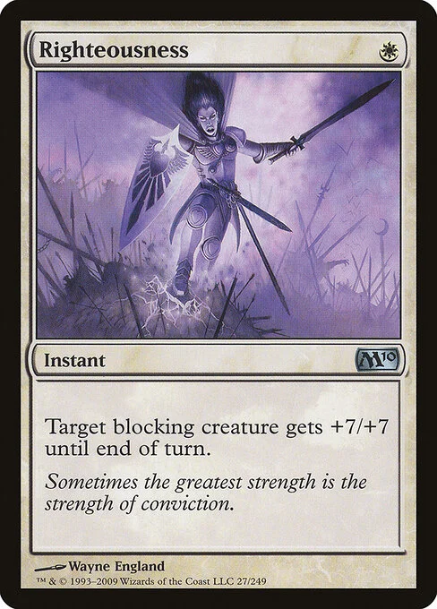 Righteousness, carta Magic di tipo Instant illustrata da Wayne England