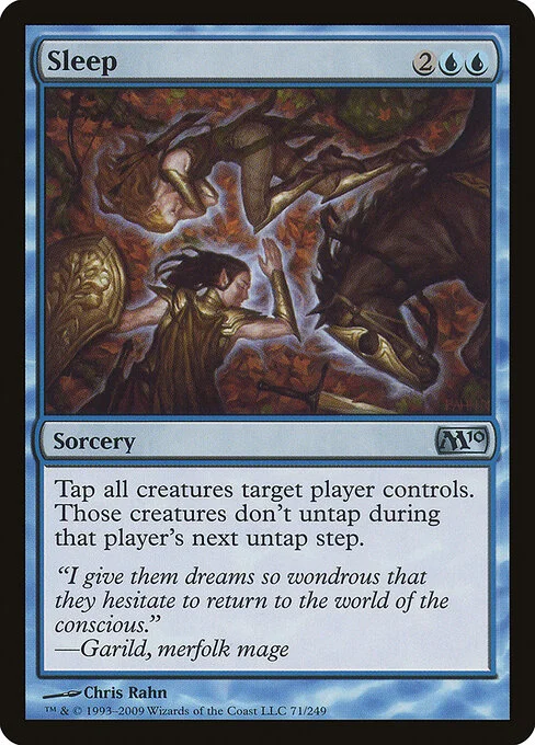 Sleep, carta Magic di tipo Sorcery illustrata da Chris Rahn