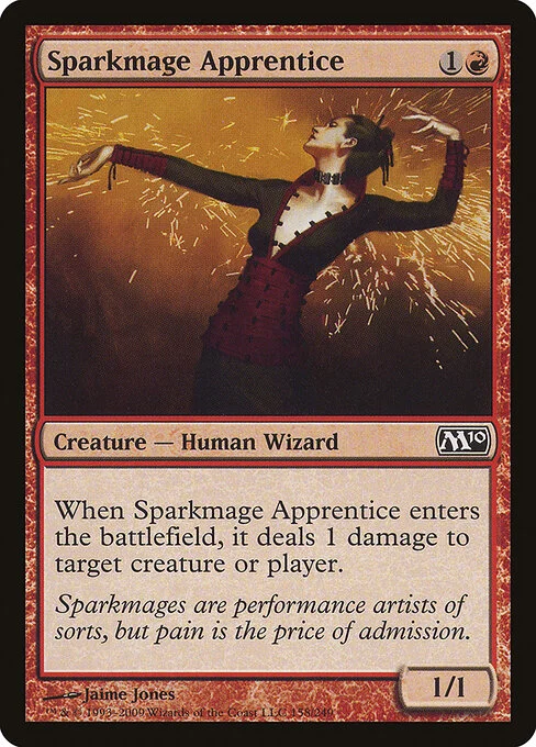 Sparkmage Apprentice, carta Magic di tipo Creature — Human Wizard illustrata da Jaime Jones