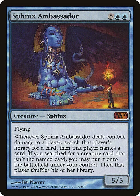 Sphinx Ambassador, carta Magic di tipo Creature — Sphinx illustrata da Jim Murray