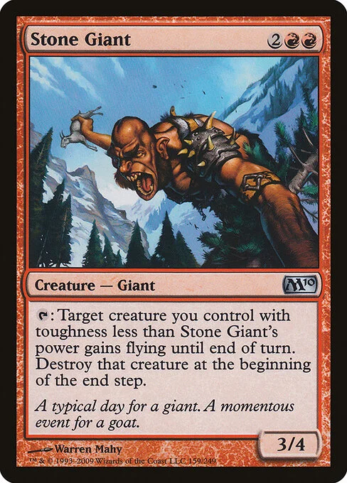 Stone Giant, carta Magic di tipo Creature — Giant illustrata da Warren Mahy