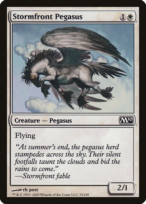 Stormfront Pegasus, carta Magic di tipo Creature — Pegasus illustrata da rk post