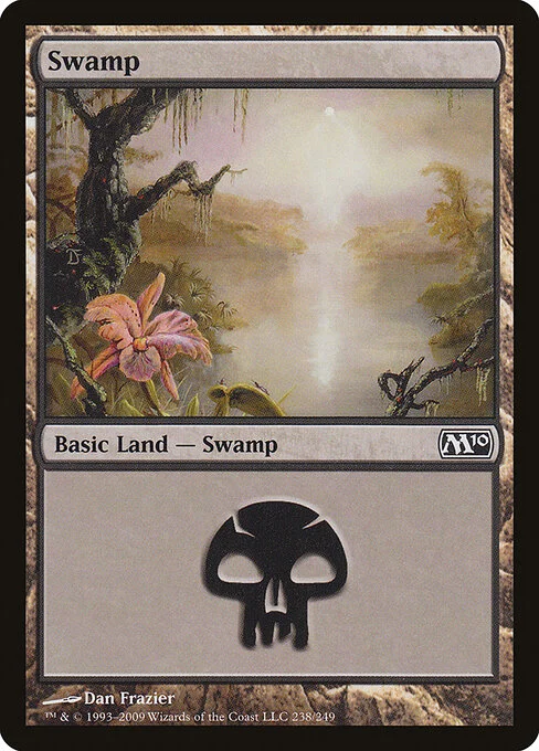 Swamp, carta Magic di tipo Basic Land — Swamp illustrata da Dan Frazier