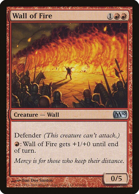 Wall of Fire, carta Magic di tipo Creature — Wall illustrata da Dan Dos Santos