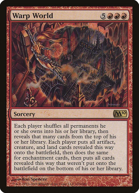 Warp World, carta Magic di tipo Sorcery illustrata da Ron Spencer