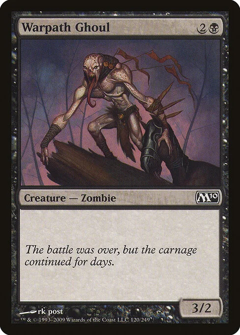 Warpath Ghoul, carta Magic di tipo Creature — Zombie illustrata da rk post