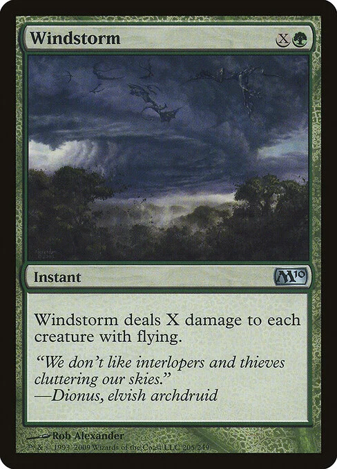 Windstorm, carta Magic di tipo Instant illustrata da Rob Alexander