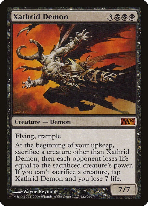 Xathrid Demon, carta Magic di tipo Creature — Demon illustrata da Wayne Reynolds