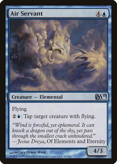 Air Servant, carta Magic di tipo Creature — Elemental illustrata da Lars Grant-West