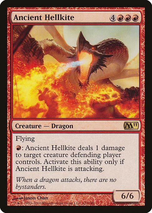 Ancient Hellkite, carta Magic di tipo Creature — Dragon illustrata da Jason Chan