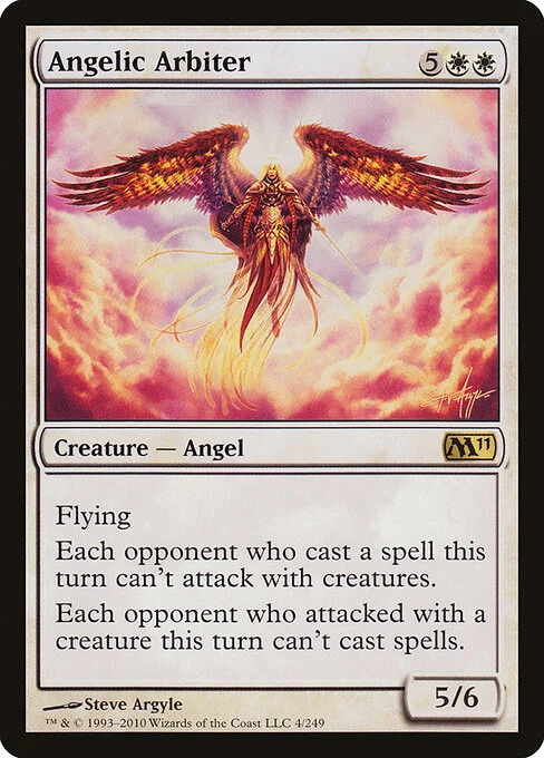 Angelic Arbiter, carta Magic di tipo Creature — Angel illustrata da Steve Argyle