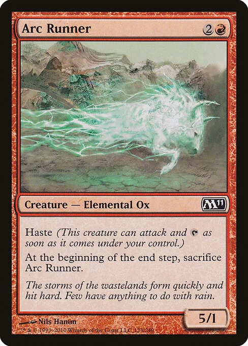 Arc Runner, carta Magic di tipo Creature — Elemental Ox illustrata da Nils Hamm