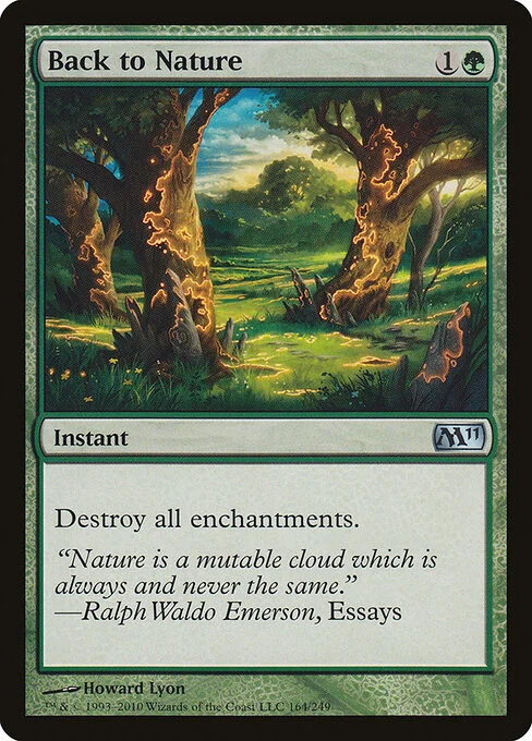 Back to Nature, carta Magic di tipo Instant illustrata da Howard Lyon