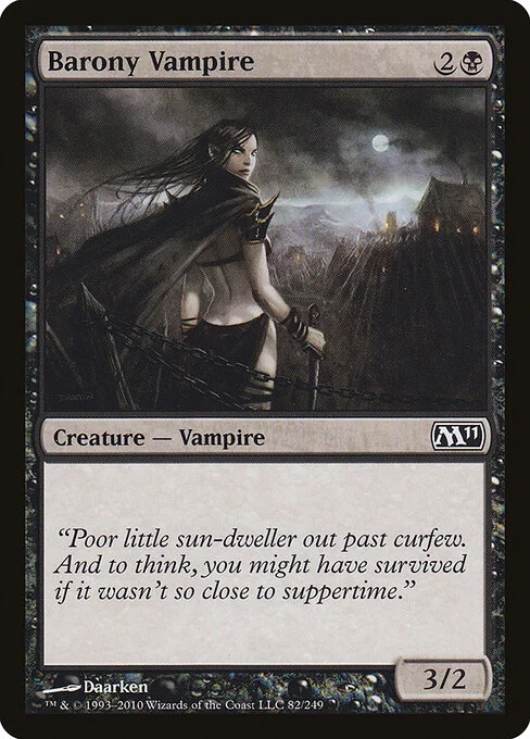 Barony Vampire, carta Magic di tipo Creature — Vampire illustrata da Daarken
