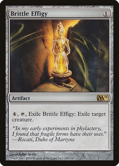 Brittle Effigy, carta Magic di tipo Artifact illustrata da John Avon
