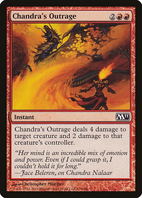 Chandra's Outrage, carta Magic di tipo Instant illustrata da Christopher Moeller