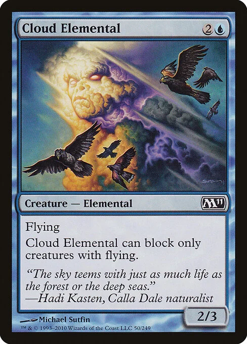 Cloud Elemental, carta Magic di tipo Creature — Elemental illustrata da Michael Sutfin