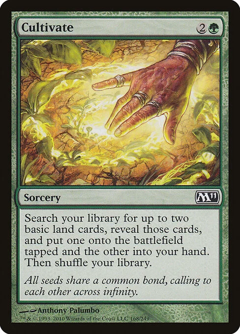 Cultivate, carta Magic di tipo Sorcery illustrata da Anthony Palumbo