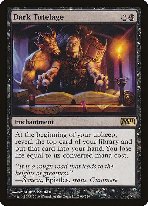 Dark Tutelage, carta Magic di tipo Enchantment illustrata da James Ryman