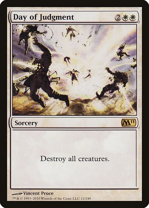 Day of Judgment, carta Magic di tipo Sorcery illustrata da Vincent Proce