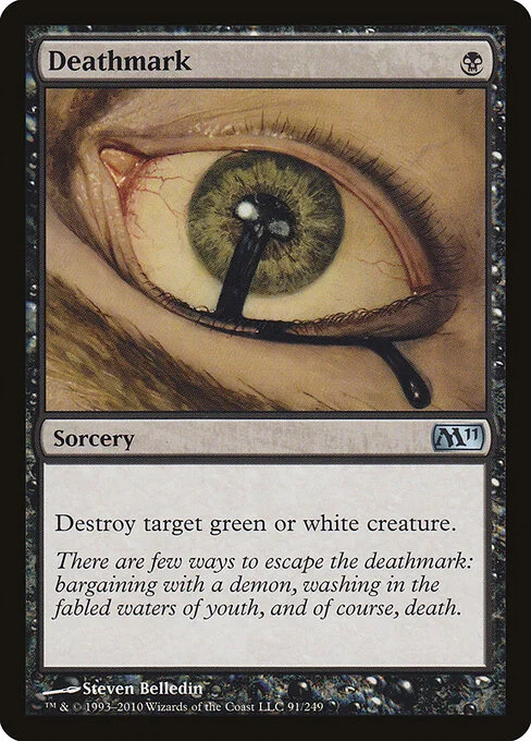 Deathmark, carta Magic di tipo Sorcery illustrata da Steven Belledin