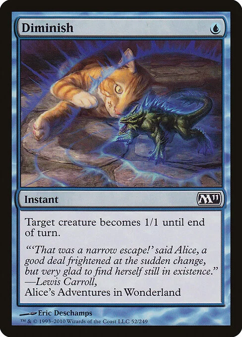 Diminish, carta Magic di tipo Instant illustrata da Eric Deschamps