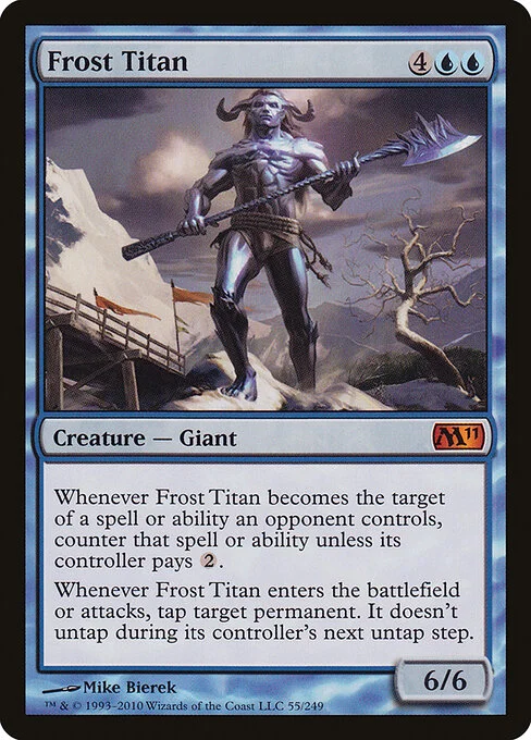 Frost Titan, carta Magic di tipo Creature — Giant illustrata da Mike Bierek