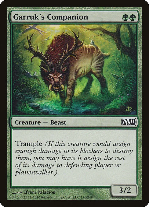 Garruk's Companion, carta Magic di tipo Creature — Beast illustrata da Efrem Palacios