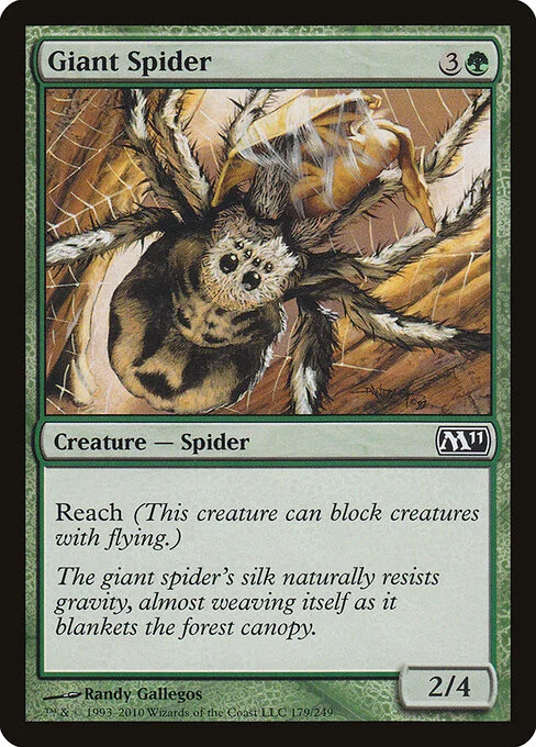 Giant Spider, carta Magic di tipo Creature — Spider illustrata da Randy Gallegos