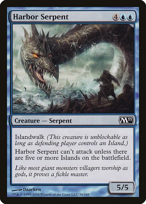 Harbor Serpent, carta Magic di tipo Creature — Serpent illustrata da Daarken