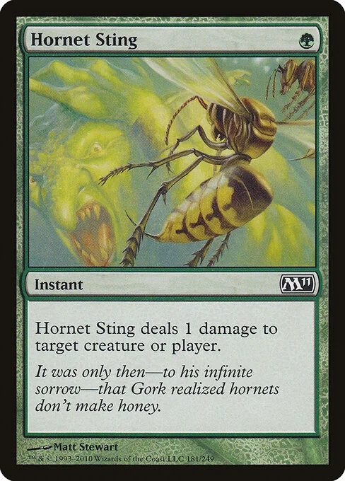 Hornet Sting, carta Magic di tipo Instant illustrata da Matt Stewart