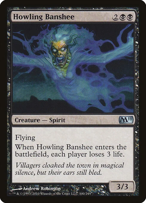 Howling Banshee, carta Magic di tipo Creature — Spirit illustrata da Andrew Robinson