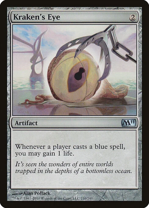 Kraken's Eye, carta Magic di tipo Artifact illustrata da Alan Pollack