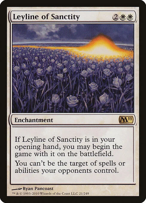 Leyline of Sanctity, carta Magic di tipo Enchantment illustrata da Ryan Pancoast