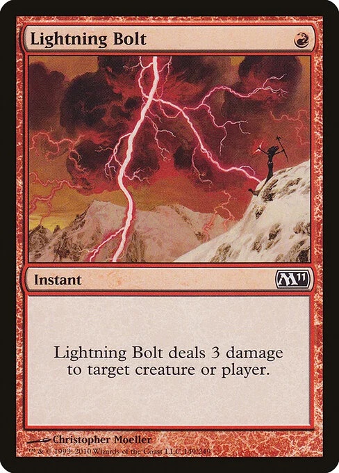 Lightning Bolt, carta Magic di tipo Instant illustrata da Christopher Moeller