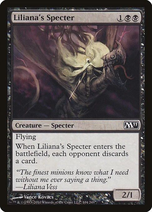 Liliana's Specter, carta Magic di tipo Creature — Specter illustrata da Vance Kovacs